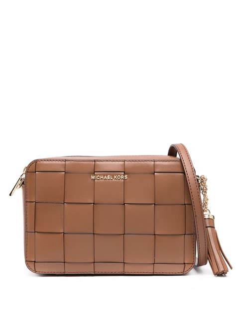 ginny bag michael kors|michael kors woven leather bag.